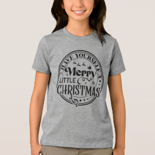 T-shirt En Tri-matière Ayez un joyeux petit Noël