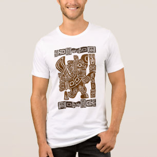 T-shirt En Tri-matière Aztec Eagle Guerrier Tribal Art antique