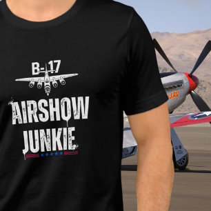 T-shirt En Tri-matière B-17 Avion Ancien Show aérien Junkie Aviation Seco