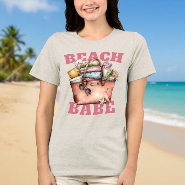 T-shirt En Tri-matière Babe de plage d'été (Beach Babe Shirt)