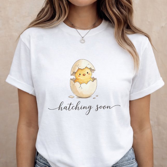 T-shirt En Tri-matière Baby Announcement Cute Chick Pregnancy Reveal (Créateur téléchargé)