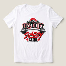 Badge Club Vintage Powerlifting Deadlift dimanche