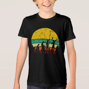 T-shirt En Tri-matière Badminton Evolution Retro Joueur Badminton