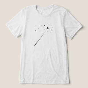 T-shirt En Tri-matière Baguette magique avec étoiles et étincelles en noi