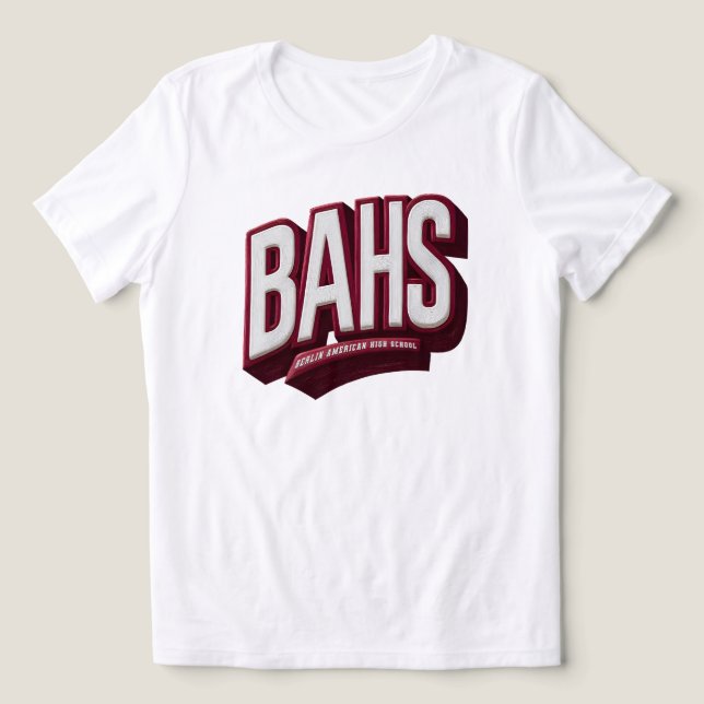 T-shirt En Tri-matière BAHS - Lycée Américain de Berlin (Design Recto)