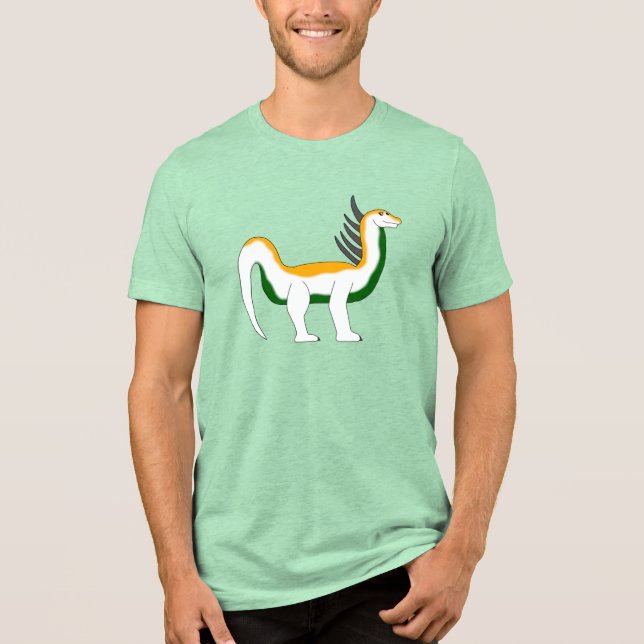 T-shirt En Tri-matière Bajadasaurus Dino Adult  (Recto)