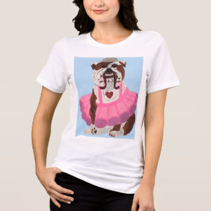 T-shirt En Tri-matière Ballerine Bouledogue