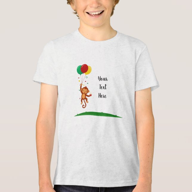 T-shirt En Tri-matière Ballon Singe Volant (Recto)