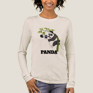 T-shirt En Tri-matière Bamboo Buddy Balançant avec mon Snack Panda Peekab