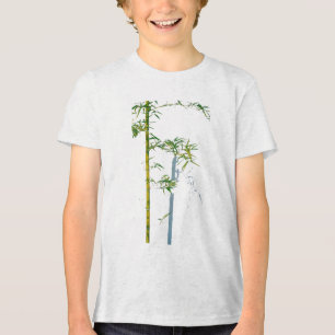 T-shirt En Tri-matière Bambou Murmurant Entre Croissance et Fragment de V