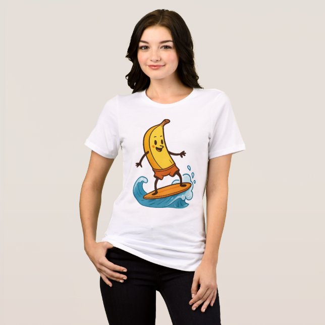 T-shirt En Tri-matière Banana Surfer (Recto plein)