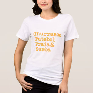 T-shirt En Tri-matière Barbecue Brésil Brésil Brasil Churrasco Fut