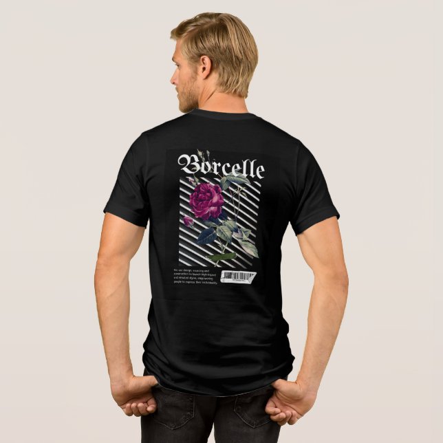 T-shirt En Tri-matière Barcode Bloom - Rose moderne (Verso intégral)