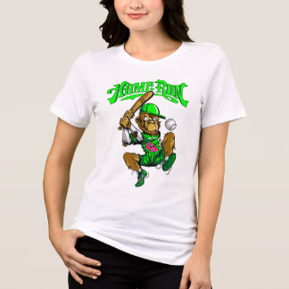 T-shirt En Tri-matière Baseball Singe Coup de Circuit