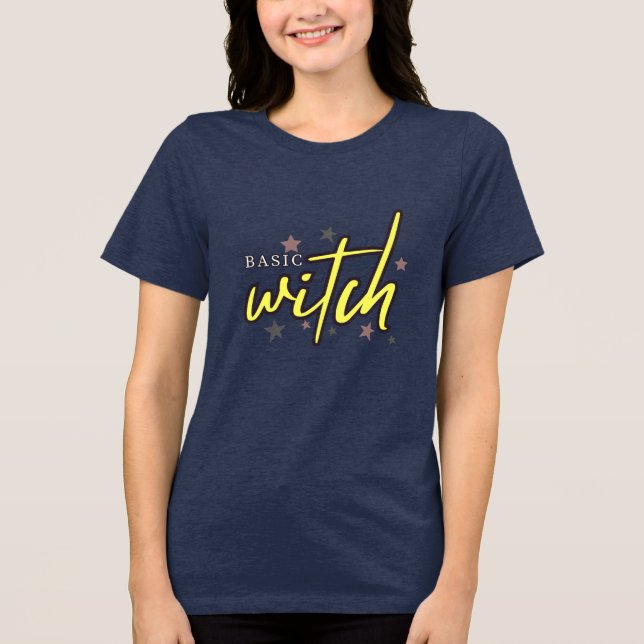 T-shirt En Tri-matière "Basic Witch" - Conception graphique amusante et É (Recto)