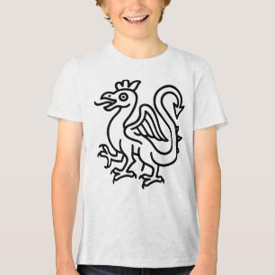 T-shirt En Tri-matière Basilic Médiéval Sigil Fantastique Héraldique Myth