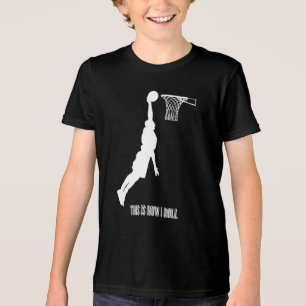 T-shirt En Tri-matière Basket C'Est Comme Ça Que Je Roule Ados Garçons