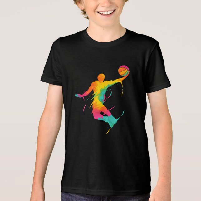 T-shirt En Tri-matière Basketball Dunk (Recto)