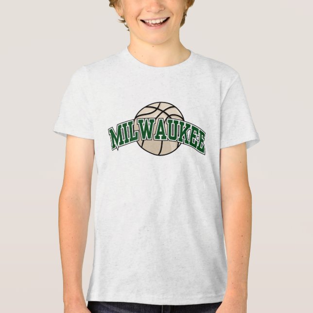 T-shirt En Tri-matière Basketball NBA Milwaukee Bucks (Recto)