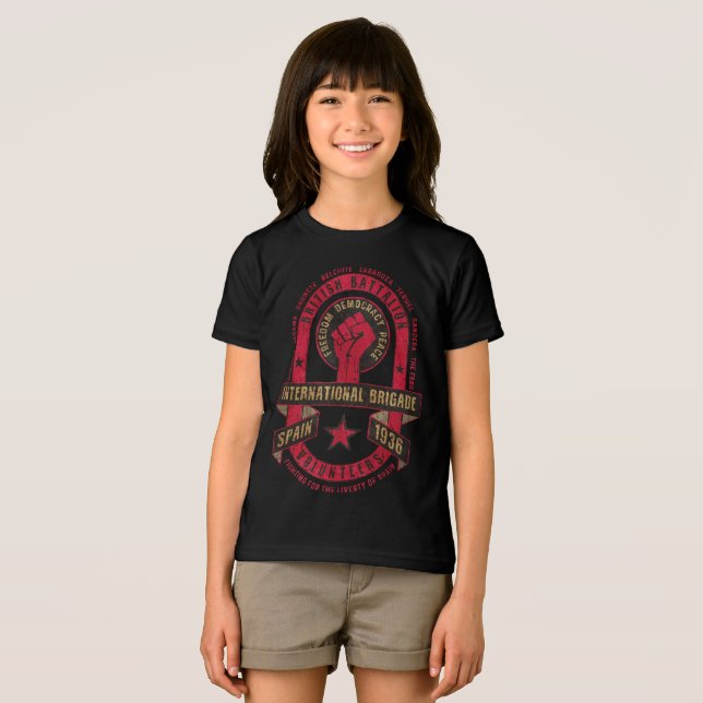 T-shirt En Tri-matière Bataillon britannique de la brigade internationale (Recto plein)