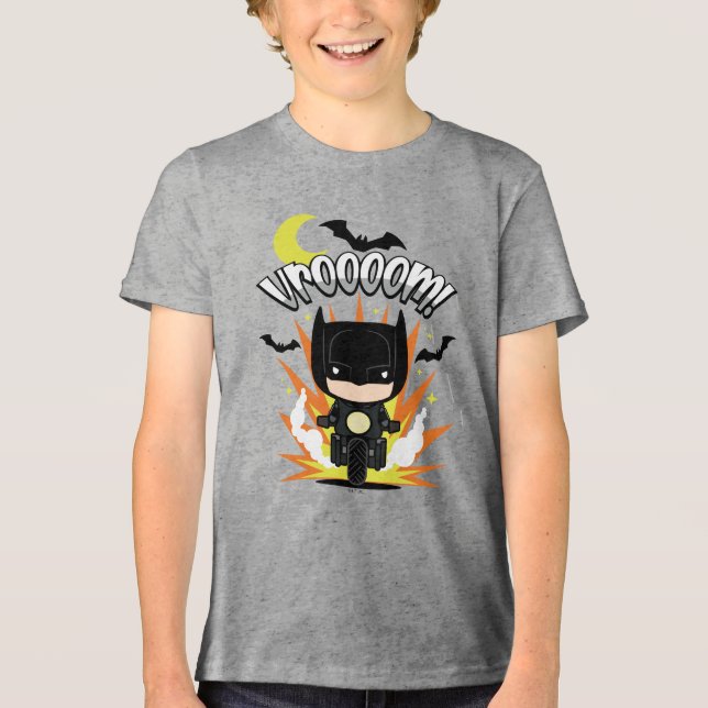 T-shirt En Tri-matière Batcycle Chibi Batman (Recto)
