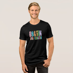 T-shirt En Tri-matière Bateau et Flottage – Graphisme d'ambiance estivale