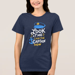 T-shirt En Tri-matière Bateau - Je Suis Le Capitaine Maintenant Bateau Ca