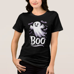 T-shirt En Tri-matière Bats fantômes et chauves-souris 'Boo' Halloween