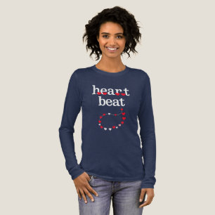 T-shirt En Tri-matière Battement de cœur – Typographie minimaliste de cœu