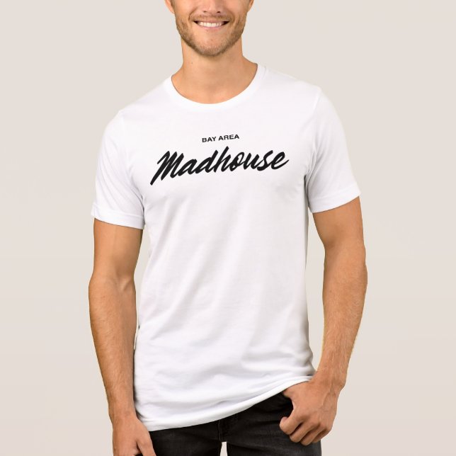 T-shirt En Tri-matière Bay Area MADHouse Cursive noir (Recto)