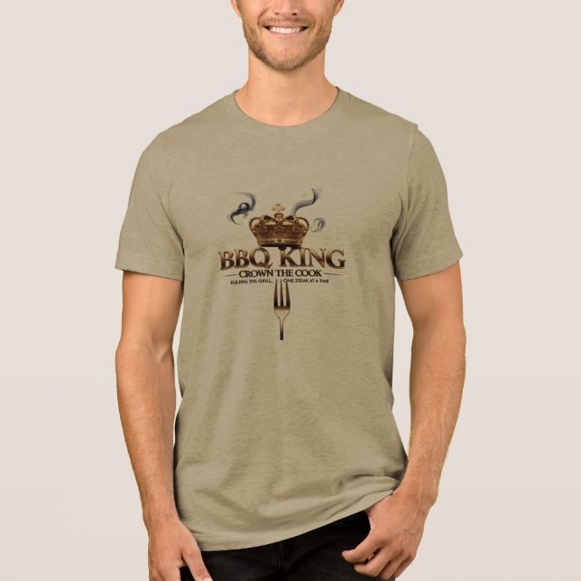 T-shirt En Tri-matière BBQ King - Aiguille à flamme Premium pour maîtres  (Recto)