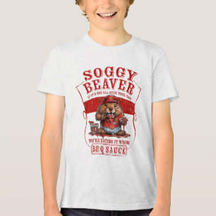 T-shirt En Tri-matière Bbq Soggy Beaver Drôle Si Ce N'Est Pas Tout Sur Vo