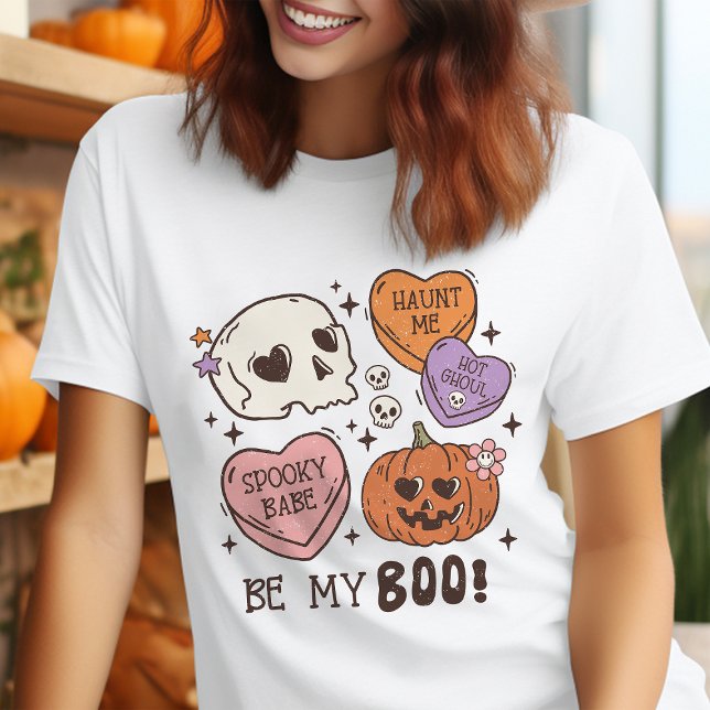 T-shirt En Tri-matière Be My Boo Retro Halloween (Créateur téléchargé)