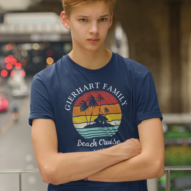 T-shirt En Tri-matière Beach Cruise Famille Retrouvailles Son Corresponda (Créateur téléchargé)