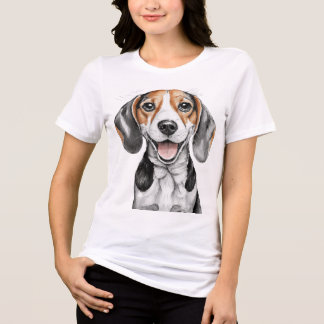 T-shirt En Tri-matière Beagle Happy Face chien