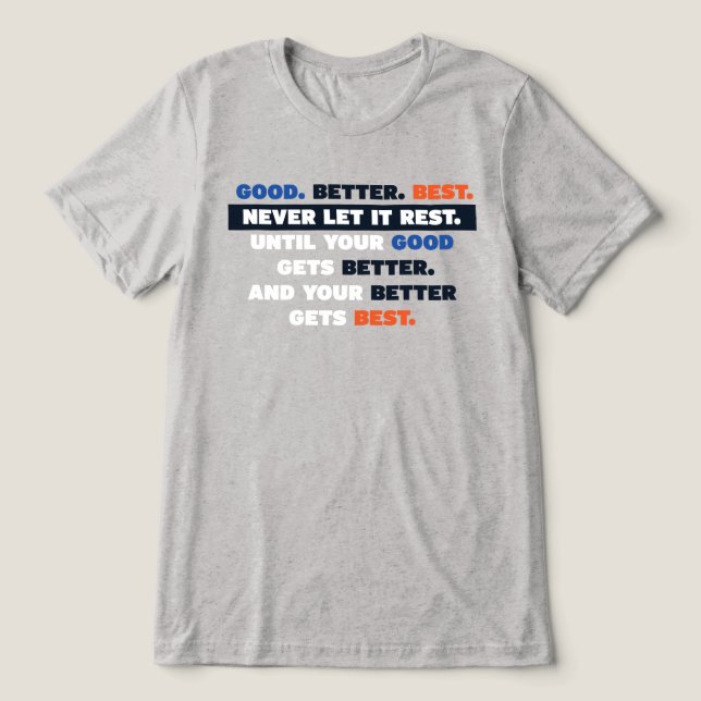 T-shirt En Tri-matière Bears Good Better Best Shirt (Design Recto)
