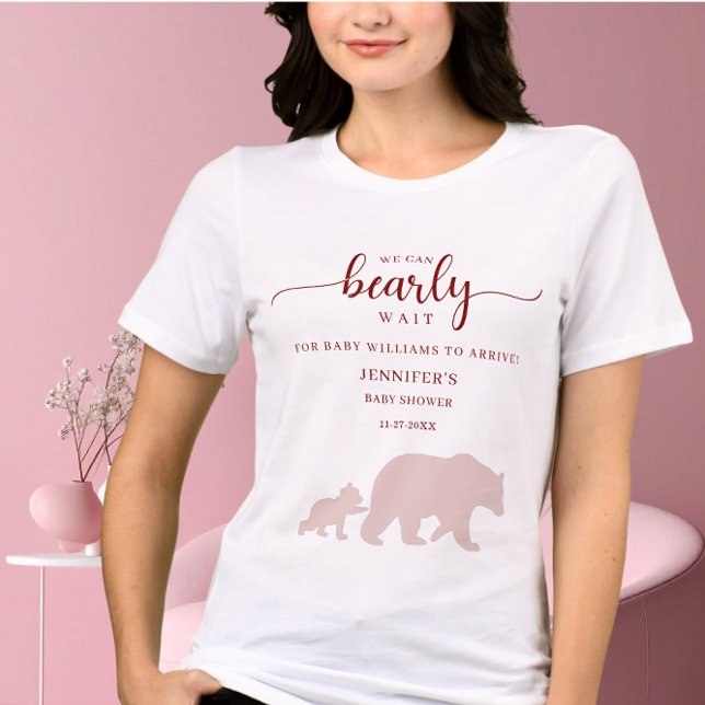 T-shirt En Tri-matière Beary Baby shower mignon Chemise Ours Bois (Créateur téléchargé)