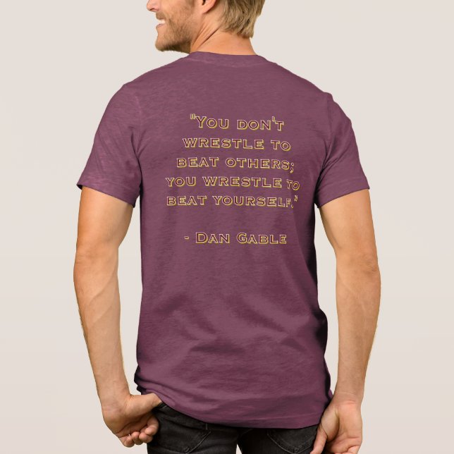 T-shirt En Tri-matière "Beat Yourself" (Verso)