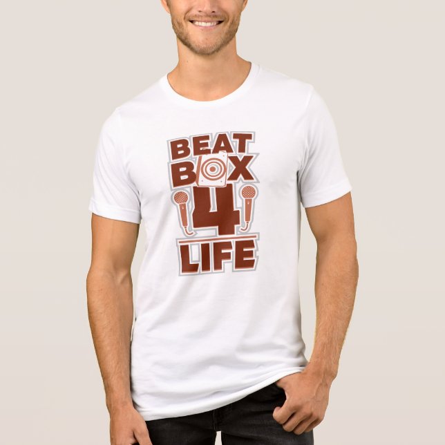 T-shirt En Tri-matière Beatbox 4 Life Musique et rythme nouveauté (Recto)