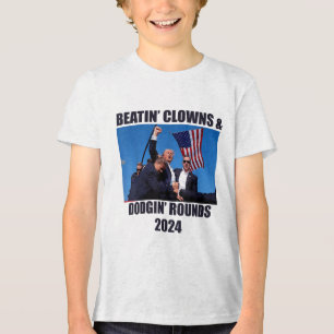 T-shirt En Tri-matière Beatin Clowns & Dodgin Rounds Donald Trump 202