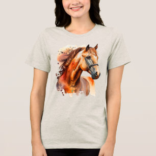 T-shirt En Tri-matière Beau Sorrel Horse Portrait