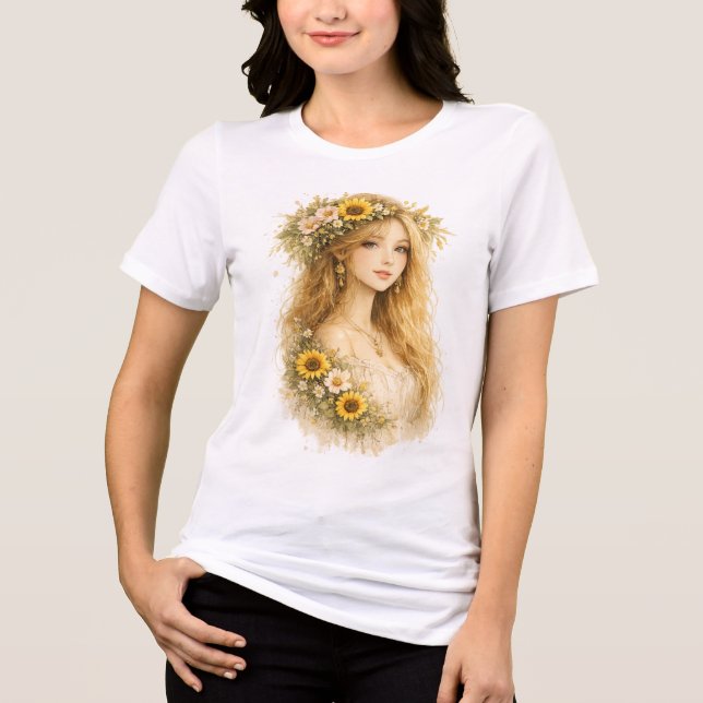 T-shirt En Tri-matière Beauté Tournesol (Recto)