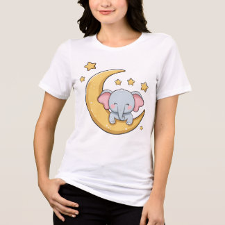 T-shirt En Tri-matière Bébé éléphant dormant