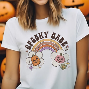T-shirt En Tri-matière Bébé rétro effrayant Halloween