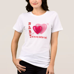 T-shirt En Tri-matière Bébé, tu es ma meilleure demi-Saint-Valentin