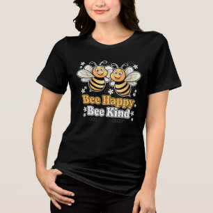 T-shirt En Tri-matière Bee Happy Bee Kind Jote Design