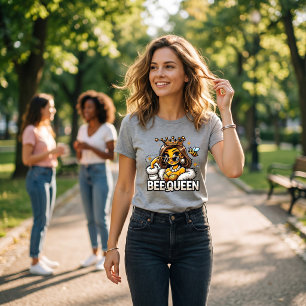 T-shirt En Tri-matière Bee Queen Glamour Royal Honeybee Art
