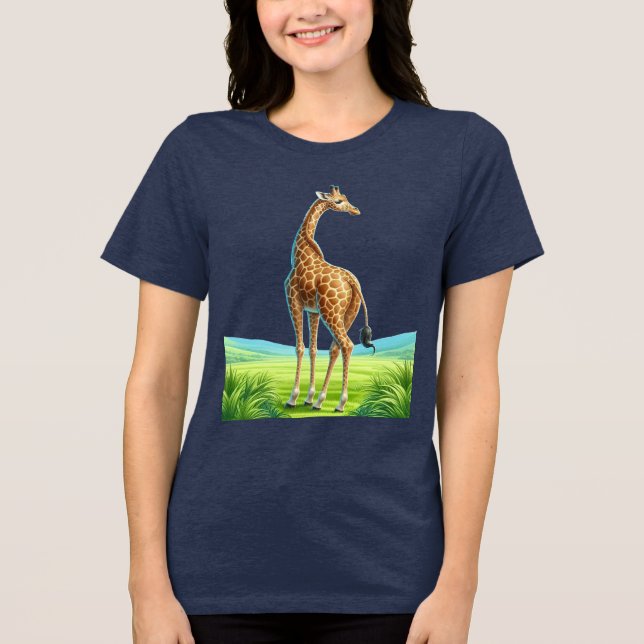 T-shirt En Tri-matière belle girafe (Recto)