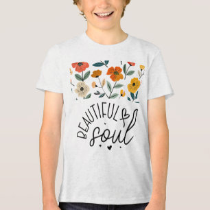 T-shirt En Tri-matière Belle Soul Floral Graphisme design Inspirationnel