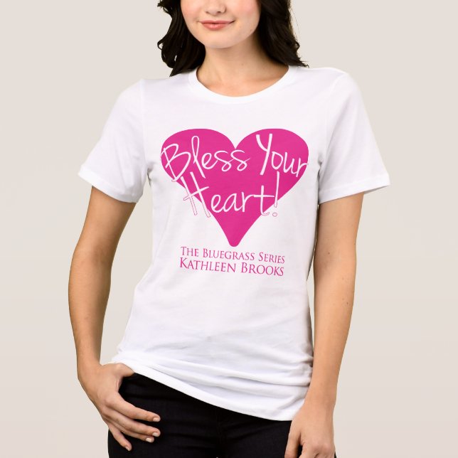 T-shirt En Tri-matière Bénissez votre coeur Bella et Canva (Recto)